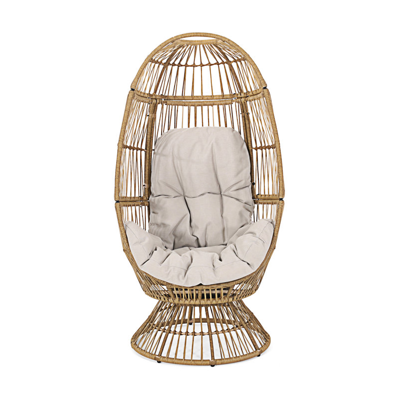 FAUTEUIL PIVOTANT RESEDA, Blanc, Naturel