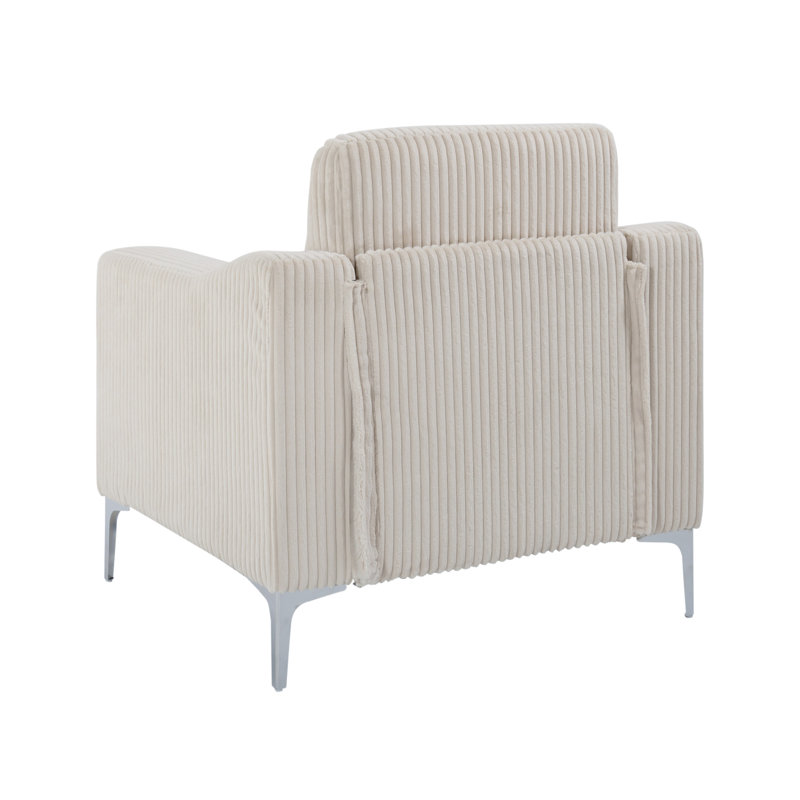 Canapé modulaire en velours côtelé convertible, beige, Beige