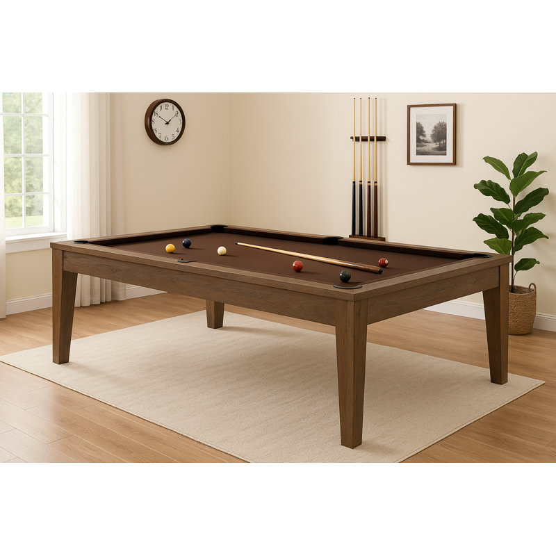 The Loft 8' Slate Billiard Table with Professional Installation Included, Oceanside
