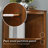 American-Style Retro Rubberwood Triangular Corner Storage Cabinet