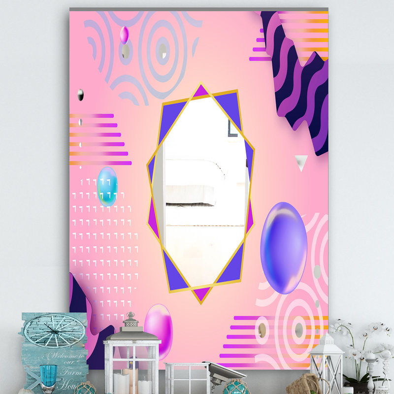 Miroir décoratif moderne et contemporain Spacy Dimensions 3, H 39,4 po x l 29,5 po