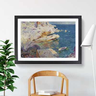 Sea Cliffs by Joaquin Sorolla Y Bastida - Picture Frame Painting