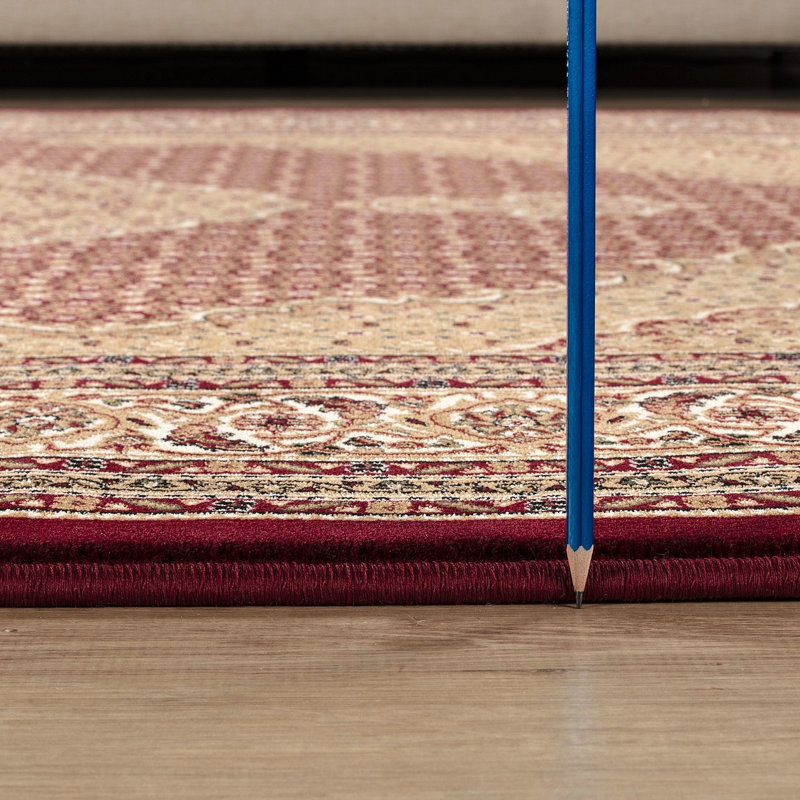 Manchester Area Rug, Rectangle 5'3" x 7'3", Red