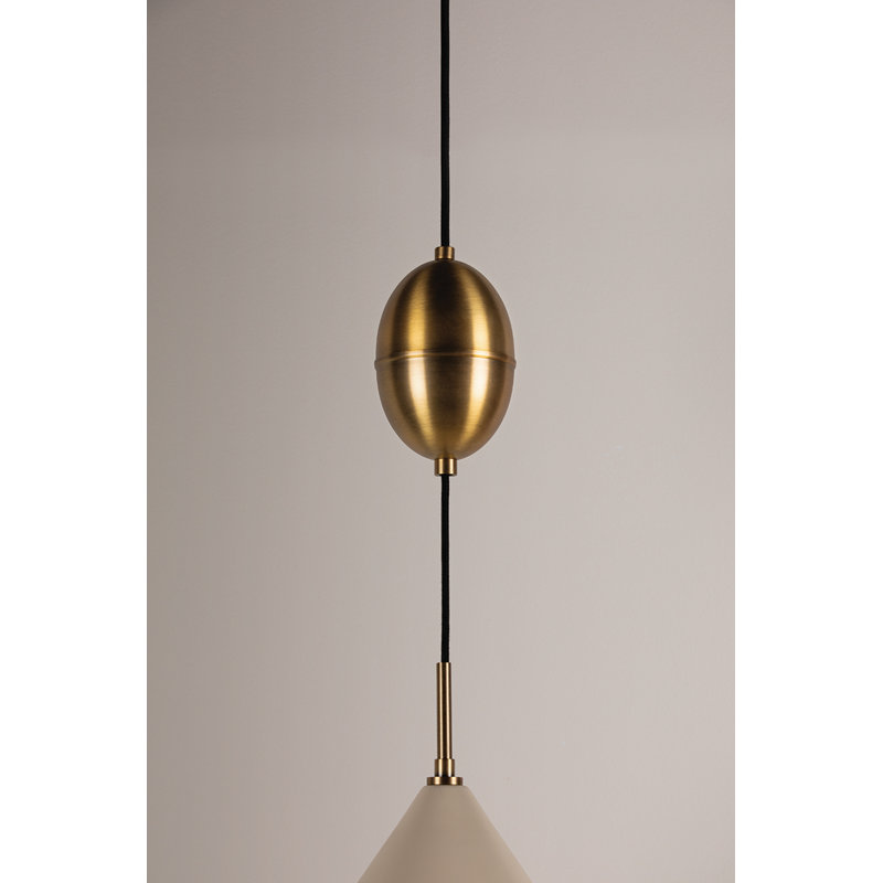 Fontana 1 Light Pendant, Yellow
