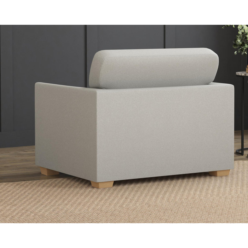 Upholstered Armchair, Mink
