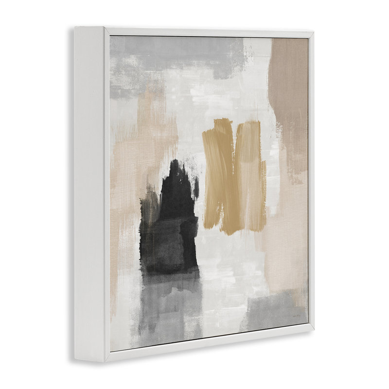 Estampe numérique abstraite brossée au pastel doux, design par Amber Sterling, H 24 po x l 24 po