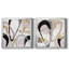 «Rumble Golden I», ensemble de 2 impressions sur toile encadrées-1990074156-1990074159