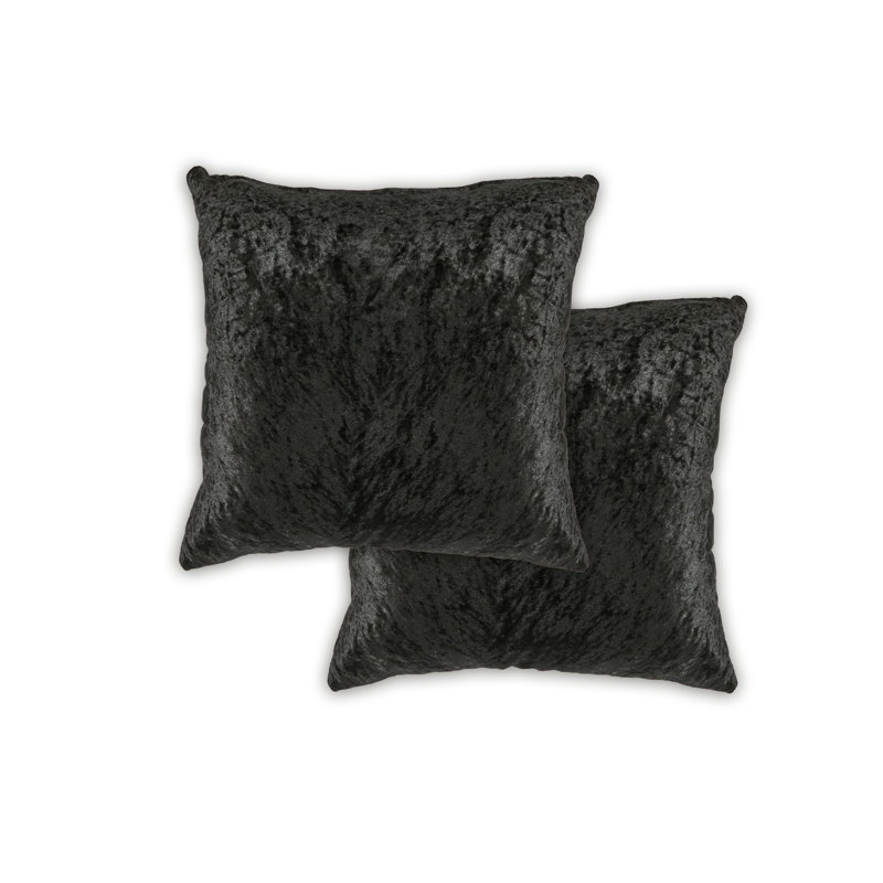Cyr Square Cushion Cover, Black