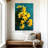 Harnek Daffodils On Teal-108244332