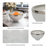 Bohlin Glass Metal Bowl with Elegant Shape and Silver Ring Accent-183186026