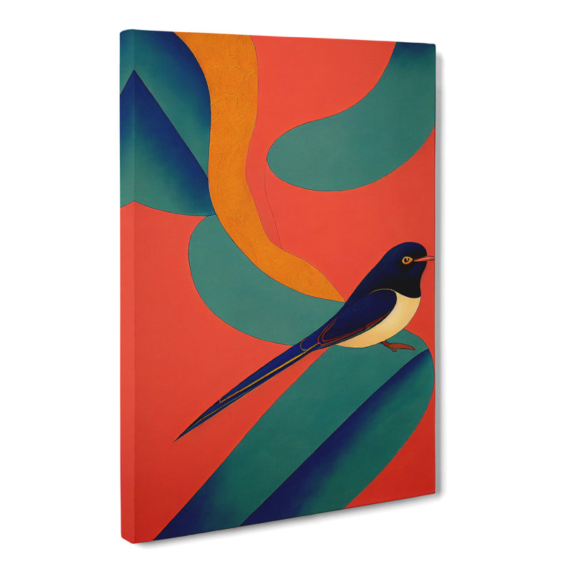 Parimal Swallow Bird Abstract Vol.5 - Wrapped Canvas Print, 50cm H x 35cm W x 3cm D