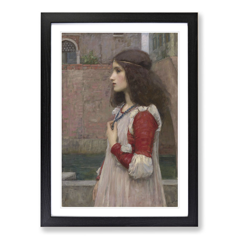 Juliet by John William Waterhouse - Picture Frame Painting, Black Framed, 36cm H x 27cm W x 2cm D