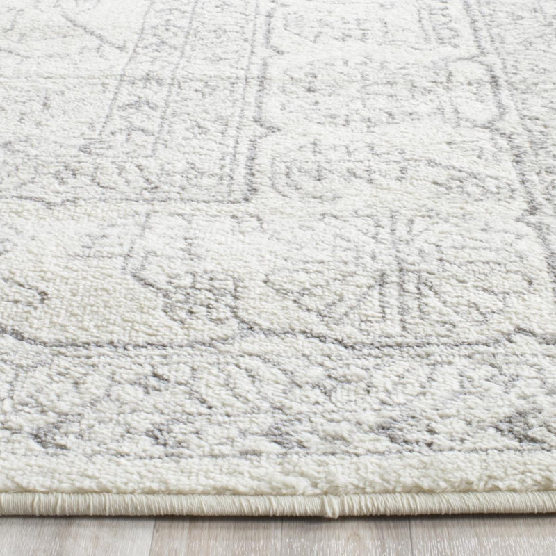 Stromsburg Oriental Area Rug, Ivory/Silver, Rectangle 122 x 183 cm