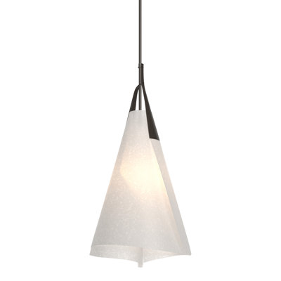 Grand luminaire suspendu Mobius - abat-jour filé-givré
