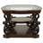 Bianca Merlot 2-Shelf Glass Top Coffee Table