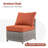 Briela 8 - Person Outdoor Seating Group with Cushions with Fire Pit table No Assembly Required-1799343706-1748488914