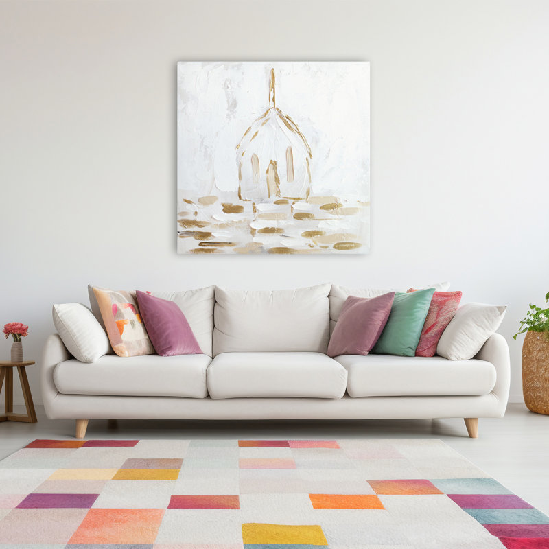 Simply Praise Minimalist Abstract Art, 48" H x 48" W