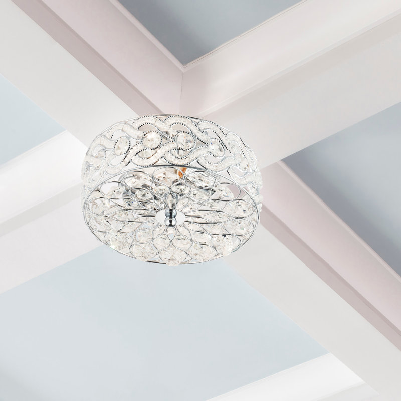 11.5"W Nowthen Nickel Semi-Flush Mount Ceiling Fixture