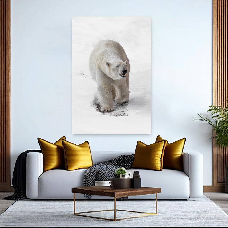 Art contemporain abstrait arctique arctique, H 60 po x l 40 po