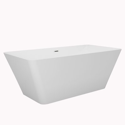 67'' x 27.5'' Freestanding Soaking Acrylic Bathtub
