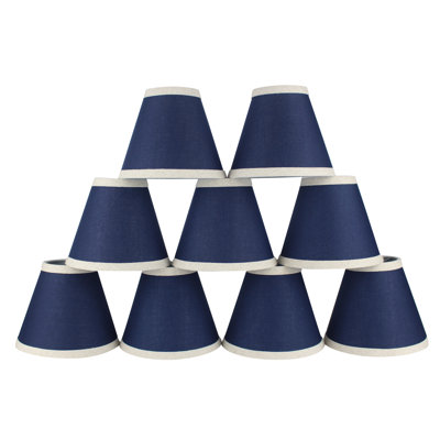 5 in. H x 6 in. W Cotton Empire Candelabra Shade
