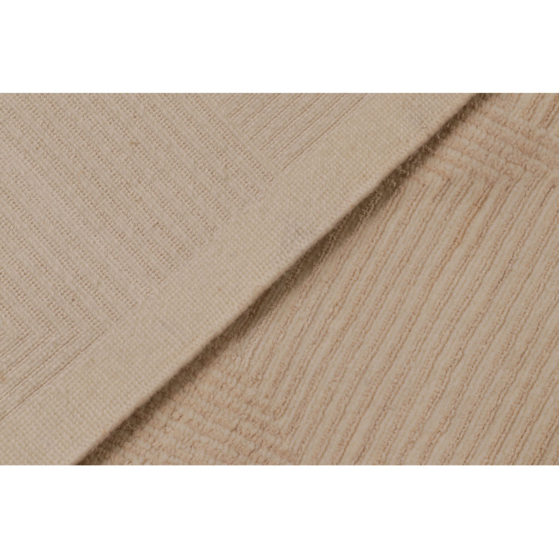 Rug & Kilim’S Art Deco Style Rug With Cubist Geometric Patterns In Cream White