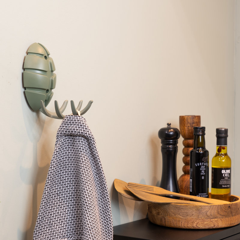 Bug Plastic Wall Wall Hook, Dusty Green