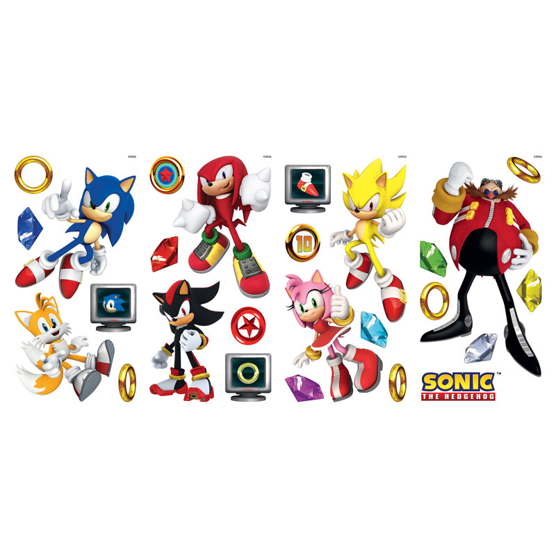 Sonic The Hedgehog Characters Wall Decals