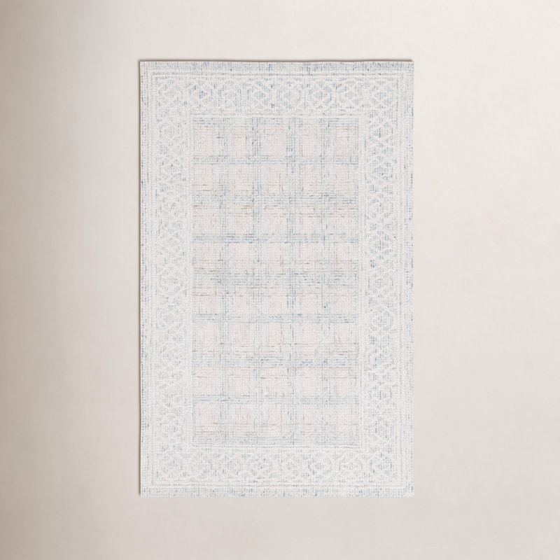 Stratford Geometric Hand-Tufted Wool Area Rug, Rectangle 5' x 8'