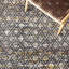 Tapis en laine / coton tissé à la main Natura en jaune / noir / ivoire-1181258889