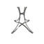 Solid Wood Top Metal Base Dining Table-41761733