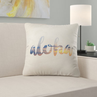 Aloha Hawaii Throw Pillow