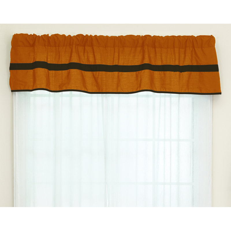 Jupe de fenêtre 72 po Tingley, Orange / Brun