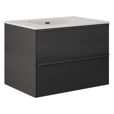 Astor 42" Single Vanity With Integrated White Solid Surfacetop