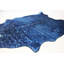Tapis bleu marine à imprimé animal Boursiquot