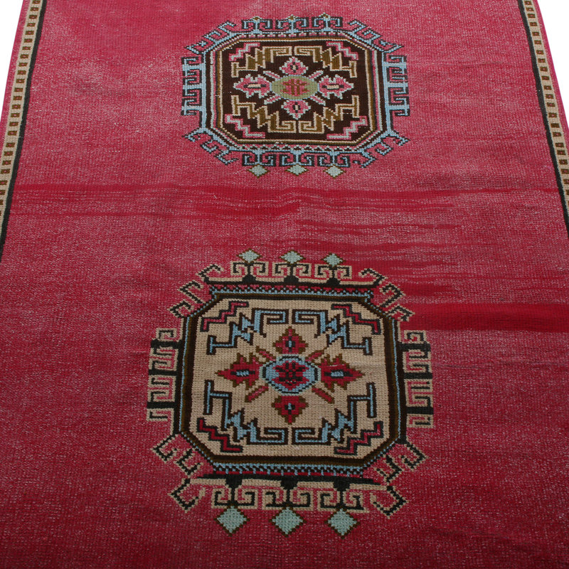 One-of-a-Kind 3'5" X 10' Hand Knotted Area Rug