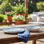 10 assiettes plates bleues Strawberry Street
