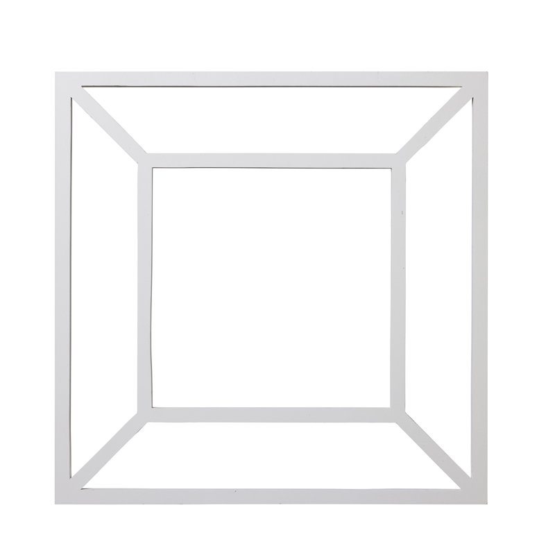 Unfinished White Polyurethane Square Accent Wall Panels