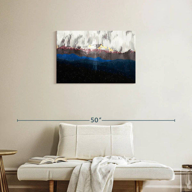 Alvord Abstract Mountain, 20" H x 30" W