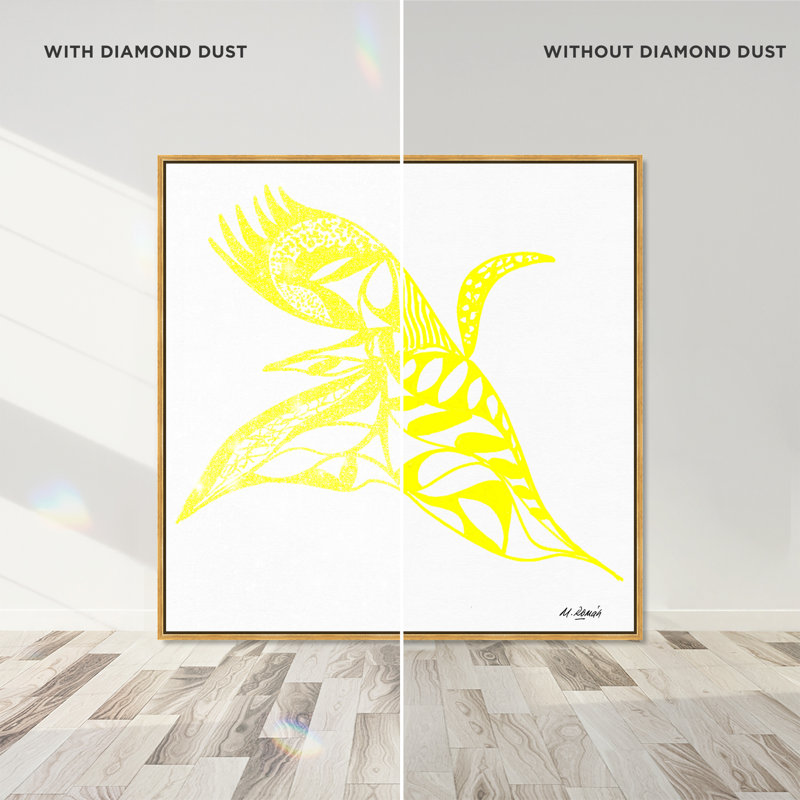 Manuel Roman - Swan Dance Print by Oliver Gal, 13"H x 13"W, Gold Floater Frame