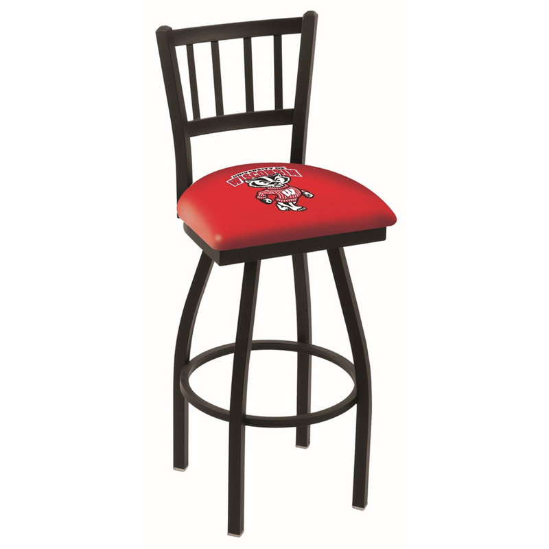 NCAA Swivel 25" Counter Stool, Wisconsin Badgers, 25" Height