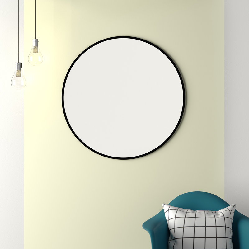 Miroir décoratif Ashcraft, 47,2 po x 47,2 po, Noir