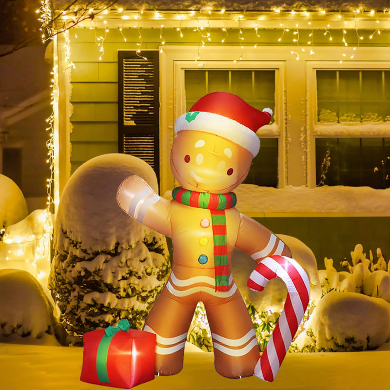 PMU Christmas - gonflable Holiday Gingerbread Man
