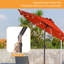 Parasol de marché extérieur pour terrasse à DEL 10 pi-107725157