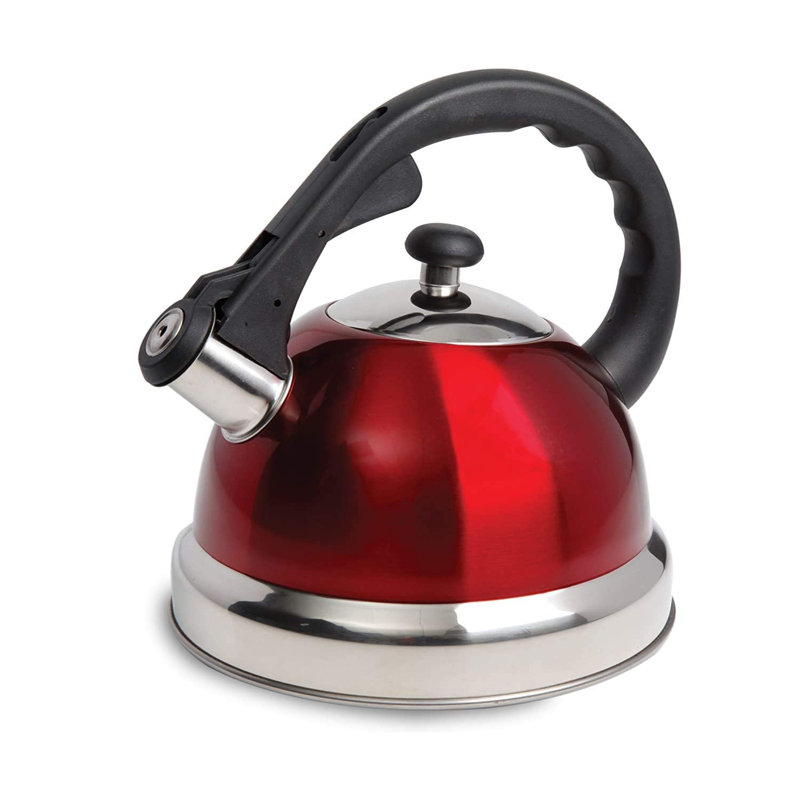 Gibson Mr Coffee 2.2 qt. Stainless Steel Whistling Stovetop Kettle