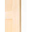 3 Panel Shaker Unfinished Wood Door - Vertical Grain-102719849