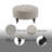 Grey Ottoman With Casters