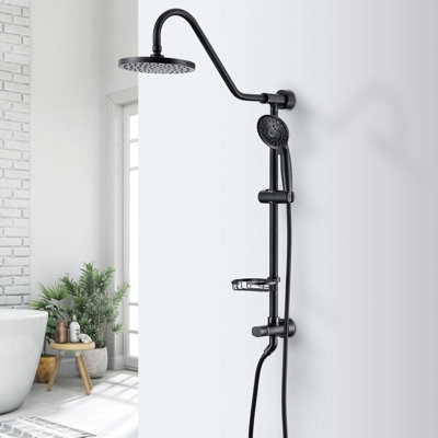 Shower Head Handheld Aspect - Simulates Natural Rainfall Passion, Self-Cleaning Flowing, Architecture, Oil-Rubbed Bronze Glow, Stainless Steel Formed System Nonagon Throwing Awayward, Squirting, Wall