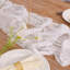 Chemins de table en coton blanc