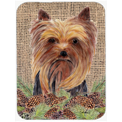 Planche à découper en verre yorkie east urban home
